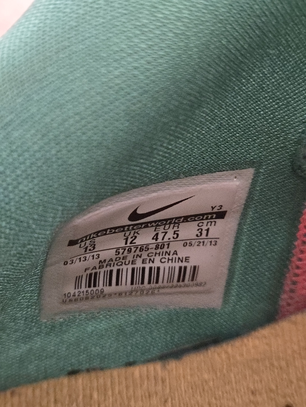 Nike Air Max LeBron 10 Low Watermelon 2013  579765-801 Mens 13 - Picture 5 of 8